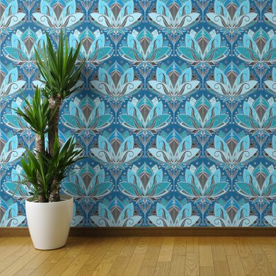 Blue Flowers & Plants Wallpaper You'll Love in 2020 | Wayfair